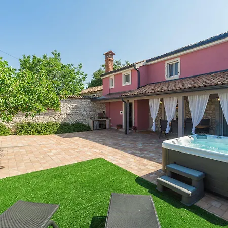 Nyaraló Idyllisches Istrisches Steinhaus Mit Whirlpool, Tischtennis, Grill Und Klimatisierten Schlafzimmern *